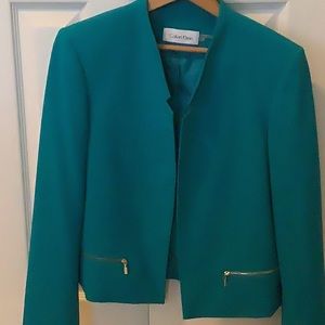 Calvin Klein turquoise jacket size 8